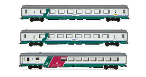 FS 3-UNIT TORINO-REGGIO CALABRIA XMPR "INTERCITY PLUS" LIVERY EP.Vb 1:87