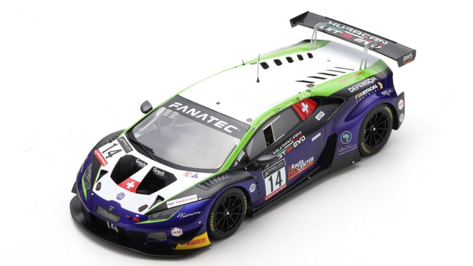 LAMBORGHINI HURACAN GT3 N.14 3rd SILVER CLASS 24 H SPA 2022 WHITE-LAPPAL