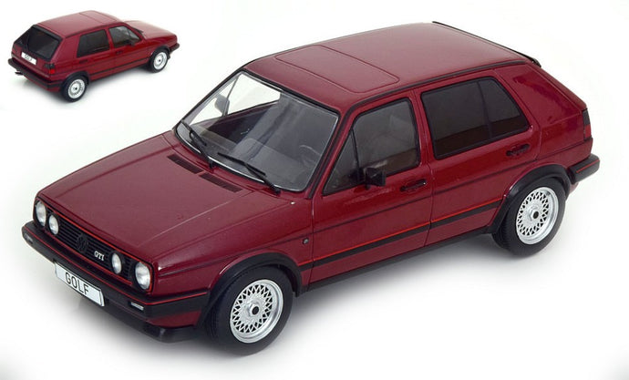 VW GOLF II GTI 1984 MET.DARK RED 1:18