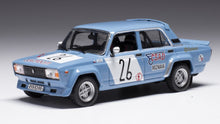Indlæs billede til gallerivisning LADA FIAT 2105 VFTS N 26 RALLY PRIBRAM 1986 JAN RAKOTTYAI - EMIL SLAVIK LIGHT BLUE 1:43