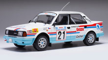 Indlæs billede til gallerivisning SKODA 130LR N 21 RALLY ACROPOLIS 1986 LADISLAV KRECEK - BORIVOJ MOTL WHITE LIGHT BLUE 1:18