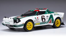 Indlæs billede til gallerivisning LANCIA STRATOS HF TEAM ALITALIA (night version) N 6 2nd RALLY MONTECARLO 1976 BJORN WALDEGAARD - HANS THORSZELIUS WHITE GREEN RED 1:18