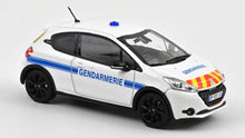 Indlæs billede til gallerivisning Peugeot 208 GTi 30TH GENDARMERIE 2014 hvid/blå/rød/gul 1:43