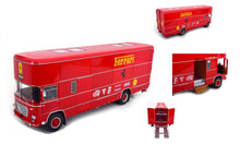 Indlæs billede til gallerivisning FIAT OM 150 ROLFO FERRARI RACE TRANSPORTER 1967 RED 1:18