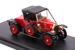 FIAT TIPO 0 SPIDER CLOSED 1912 RED BLACK 1:43