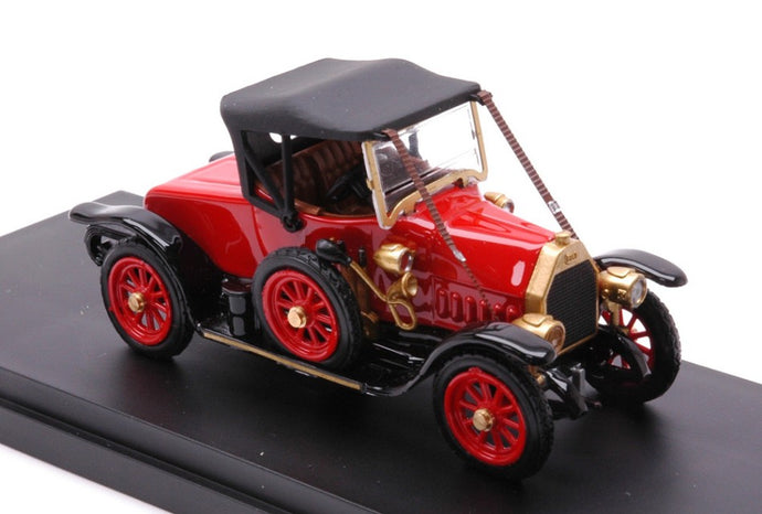 FIAT TIPO 0 SPIDER CLOSED 1912 RED BLACK 1:43