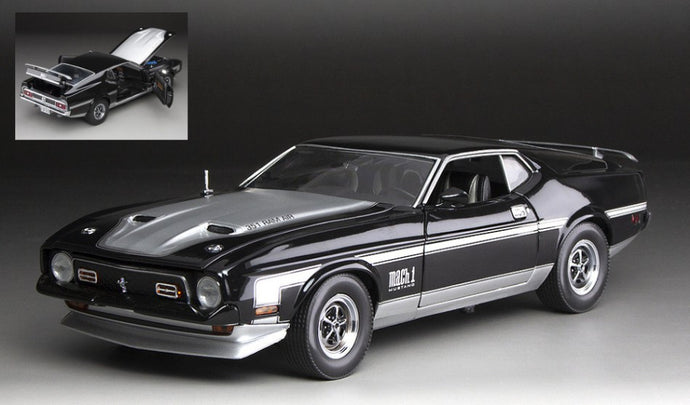 FORD MUSTANG MACH 1 1971 RAVEN BLACK 1:18