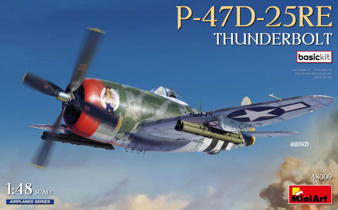 REPUBLIC AVIATION P-47D 25RE MILITARY AIRPLANE 1942 / 1:48