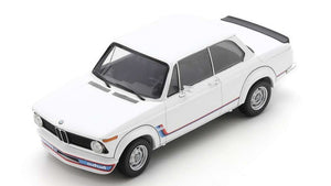 BMW 2002 TURBO 1973 With Acrylic Cover hvid/blå/rød 1:18