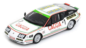 Renault ALPINE V6 TURBO #1 OSCAR LARRAURI EUROPA CUP CHAMPION 1985 hvid/grøn/rød 1:43