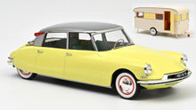 Indlæs billede til gallerivisning Citroen DS 19 1960 &amp; CARAVAN DIGUE PANORAMIC gul/grå 1:18