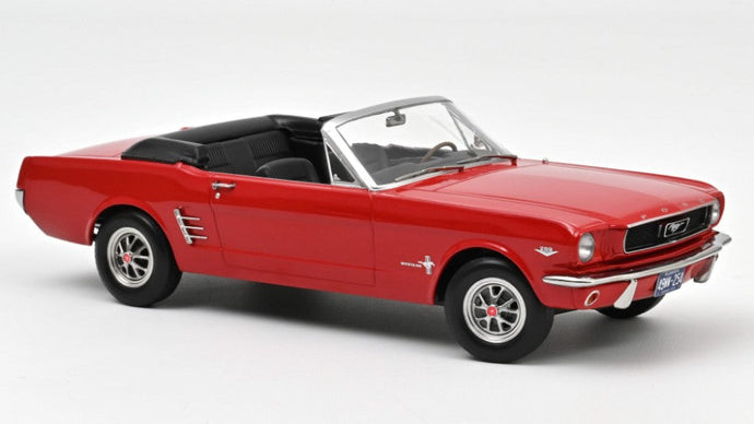 FORD MUSTANG CONVERTIBLE 1966 RED 1:18