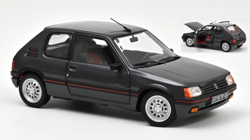 PEUGEOT 205 GTi 1.6 1988 GRAPHITE GREY 1:18