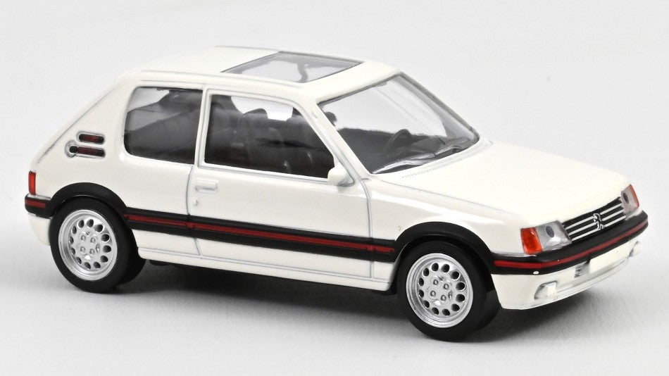PEUGEOT 205 GTi 1986 MEIJE WHITE JET-CAR 1:43 fra Norev