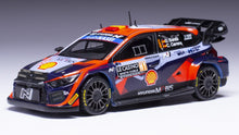 Indlæs billede til gallerivisning Hyundai i20 N RALLY1 #6 SORDO/CARRERA RALLY MONTE CARLO 2023 blå/rød 1:43