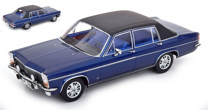 OPEL DIPLOMAT B 1972 MET.DARK BLUE/MATT BLACK 1:18