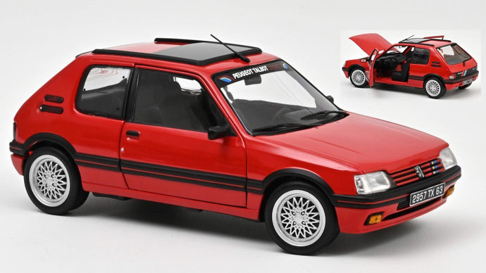 PEUGEOT 205 GTi 1.9 PTS DECO 1991 VALLELUNGA RED 1:18