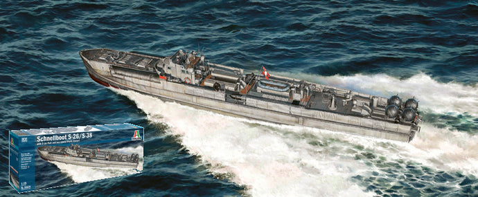 BOAT S-BOOT S-26/S-38 MOTOSILURANTE NAVY MILITARY 1945 - Lungh.LENGHT cm 99.9 / 1:35