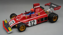 Indlæs billede til gallerivisning Ferrari 312 B3 #12 NIKI LAUDA WINNER SPAIN GP 1974 + FIGUUR rød/hvid/sølv 1:18