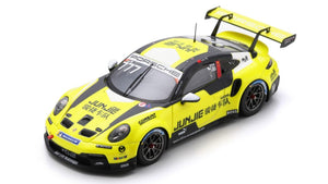 PORSCHE 911 991-2 GT3 TEAM JUNGIG N 777 CHAMPION ASIA PORSCHE CARRERA CUP SEASON 2022 L.YE YELLOW BLACK 1:43