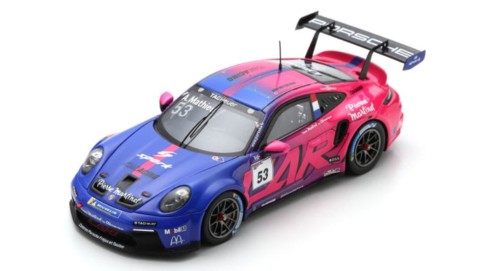 PORSCHE 911 GT3 N.53 CARRERA CUP FRANCE 2022 A.MATHIEU 1:43