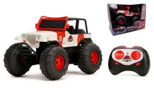 Indlæs billede til gallerivisning Jeep WRANGLER SEA AND LAND RADIO CONTROLE - JURASSIC WORLD hvid/rød 1:16