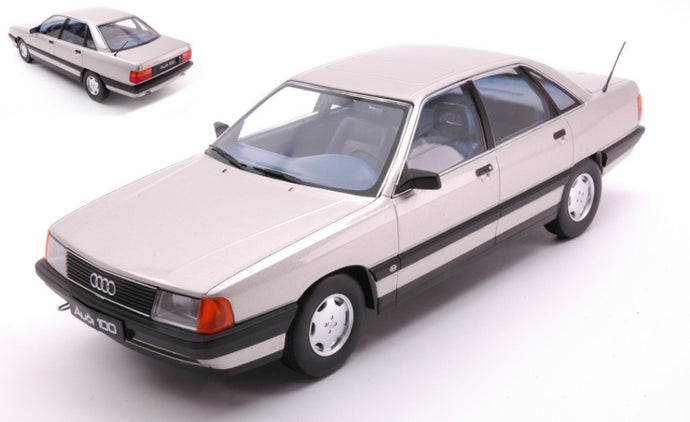 AUDI 100 C3 1989 SILVER METALLIC 1:18