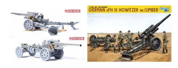 GERMAN s.FH.18 HOWITZER W/LIMBER KIT 1:35