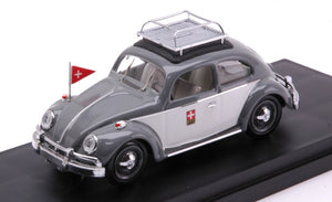 VOLKSWAGEN BEETLE SWISS POST 1963 BLACK WHITE 1:43