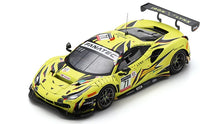 Indlæs billede til gallerivisning FERRARI 488 GT3 EVO 3.9L TURBO V8 TEAM IRON LYNX N 71 3rd 24h SPA 2022 ANTONIO FUOCO - DAVIDE RIGON - DANIEL SERRA YELLOW BLACK 1:43