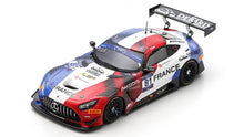 Indlæs billede til gallerivisning Mercedes Benz AMG GT3 #81 TRISTAN VAUTIER FIA MOTORSPORT GAMES GT SPRINT CUP PAUL RICARD 2022 blå/hvid/rød 1:43