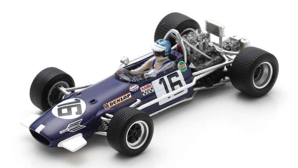BRABHAM BT26A PIERS COURAGE 1969 N.16 2nd MONACO GP 1:43