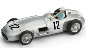 MERCEDES W196 WINNER GR.BRITAIN GP 1955 STIRLING MOSS W/PILOTE 1:43