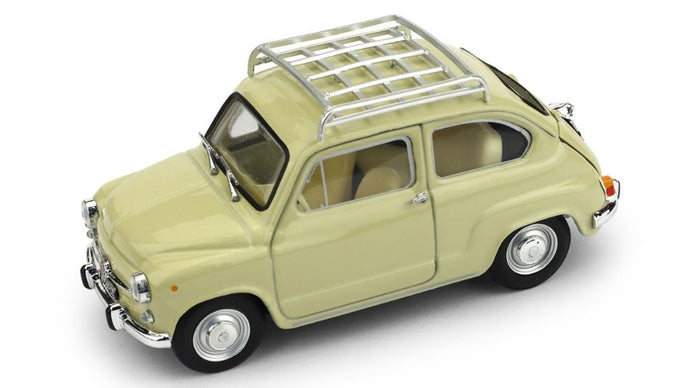 FIAT 600 D FANALONE 1965 BEIGE SABBIA 1:43