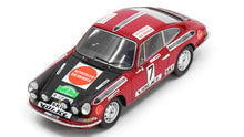 Indlæs billede til gallerivisning Porsche 911 #7 ROHR/MARECEK BAVARIA RALLY 1970 rød/sort 1:43