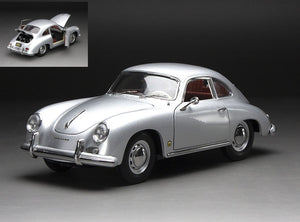 PORSCHE 356A 1500 GS CARRERA GT 1957 SILVER 1:18