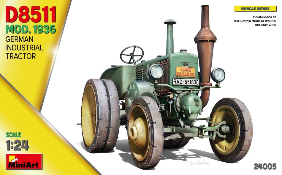 LANZ BULLDOG D8511 GERMAN INDUSTRIAL TRACTOR 1936 / 1:24