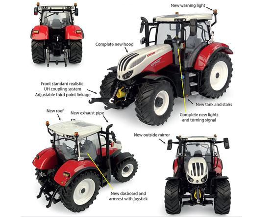 STEYR PROFI 6150 CVT TRACTOR 2021 RED WHITE 1:32