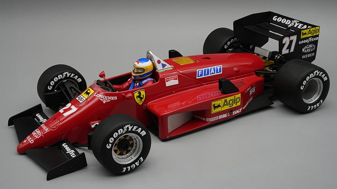 FERRARI 156-85 CANADA GP 1985 MICHELE ALBORETO W/DRIVER 1:18