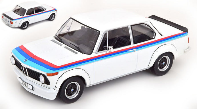 BMW 2002 TURBO 1973 WHITE/DECORATED 1:18