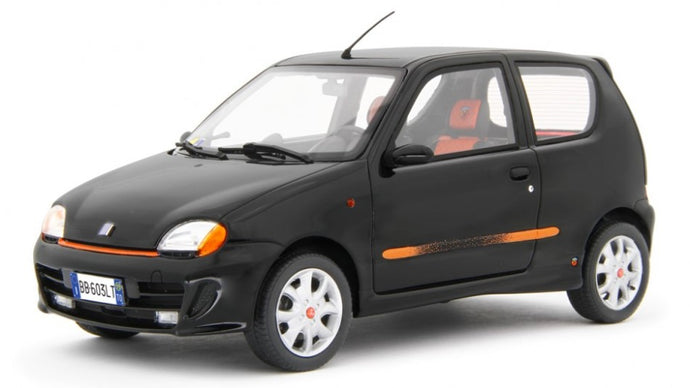 FIAT 600 SPORTING ABARTH 1998 BLACK 1:18