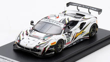Indlæs billede til gallerivisning FERRARI 488 GT3 EVO 3.9L TURBO V8 TEAM IRON LYNX N 51 9th 24h SPA 2022 JAMES CALADO - MIGUEL MOLINA - NICKLAS NIELSEN WHITE BLACK 1:43