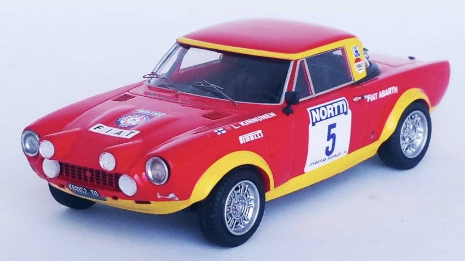 FIAT 124 ABARTH N.5 1000 LAKES RALLY 1974 KINNUNEN-AHO 1:43