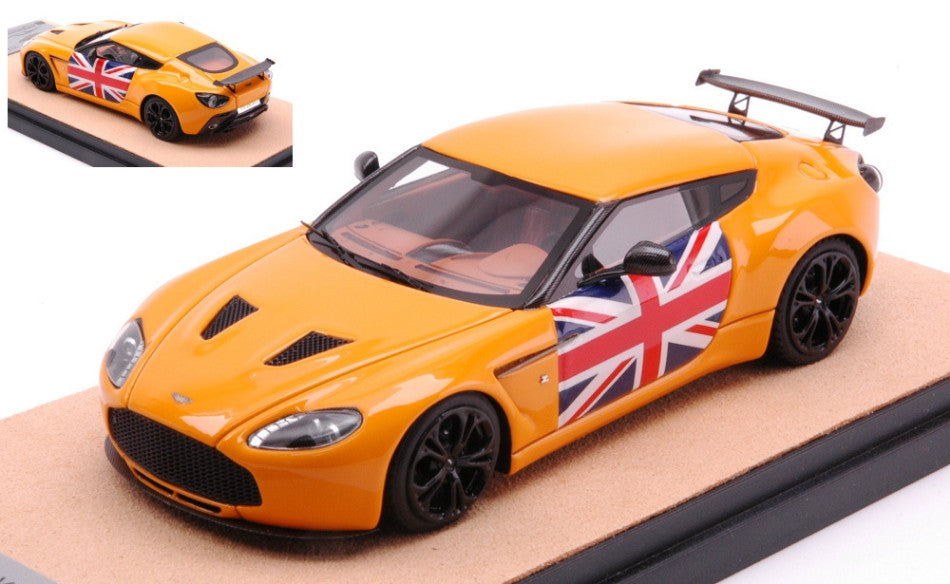 ASTON MARTIN V12 ZAGATO 2012 GLOSS ORANGE W/ENGLISH ED.LIM.PCS 10 1:43