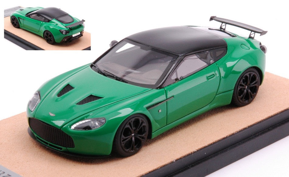 ASTON MARTIN V12 ZAGATO 2012 BRILLANT GREEN  W/BLACK ED.LIM.PCS 10 1:43