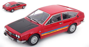 ALFA ROMEO GTV 2000 TURBODELTA 1979 RED/FLATBLACK 1:18