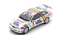 Indlæs billede til gallerivisning Ford SIERRA RS COSWORTH #9 McRAE/RINGER 4th YPRES 24 HOURS RALLY 1990 hvid/rød/blå 1:43