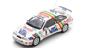 Ford SIERRA RS COSWORTH #9 McRAE/RINGER 4th YPRES 24 HOURS RALLY 1990 hvid/rød/blå 1:43