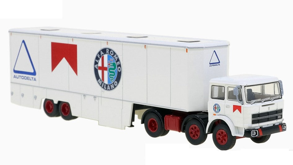 FIAT 691 T RENNTRANSPORT ALFA ROMEO 1:87