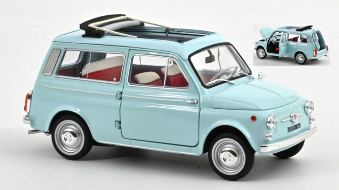 FIAT 500 GIARDINIERA 1964 ACQUAMARINA BLUE 1:18